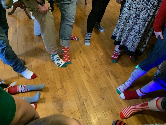 Christmas Sock at the Christmas Cookie Party