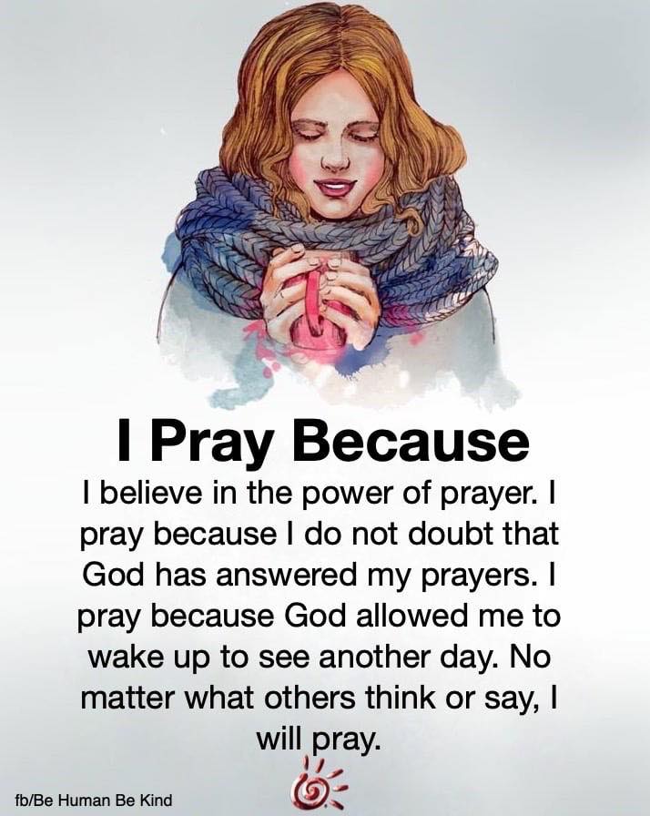 I pray