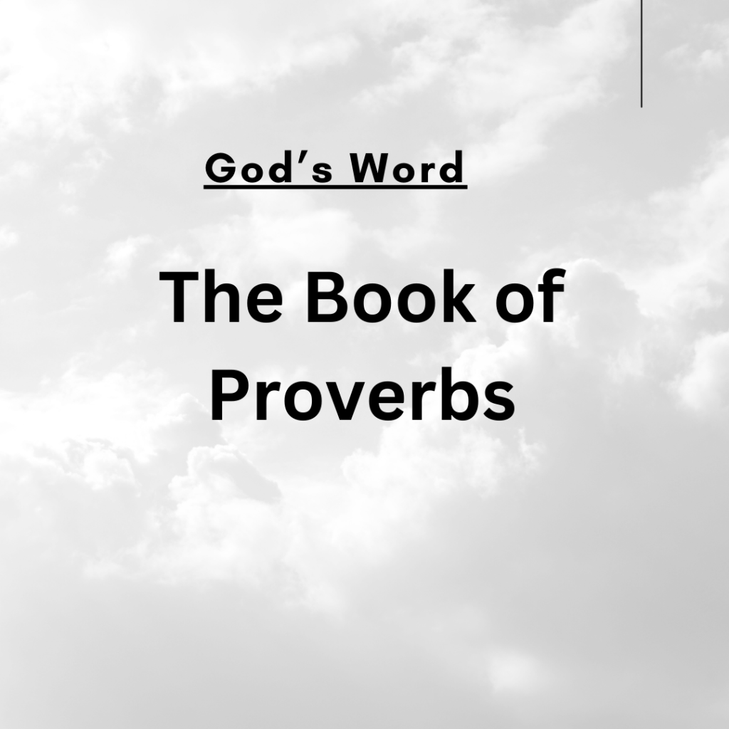 God's Word. The Book of Proverbs. This is the Word of the Lord. Thanks be to God. 