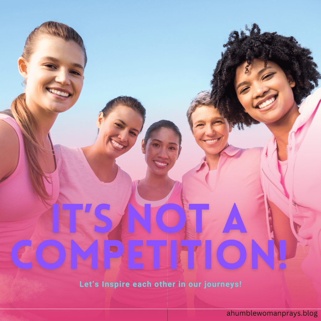 Life isn't a competition. Life is a team sport! Encourage your team members!