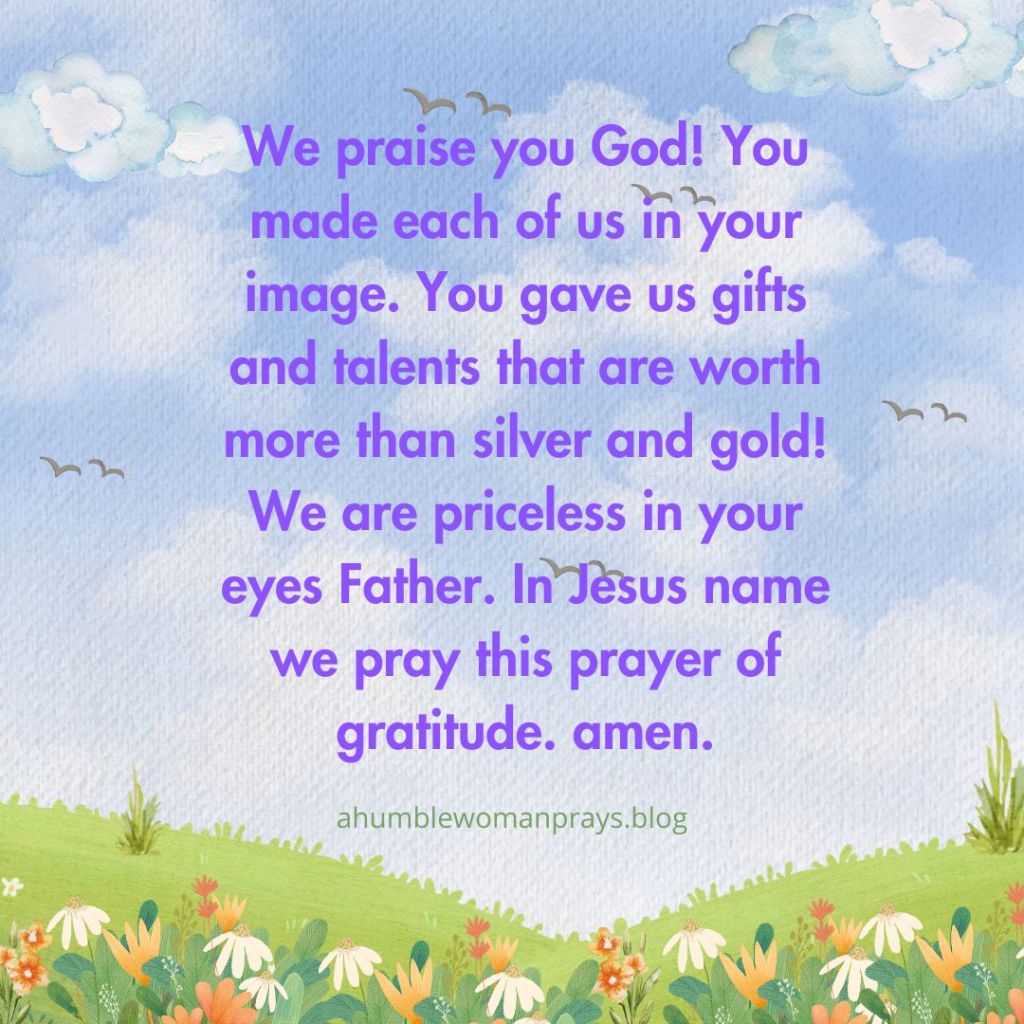 Prayer of gratitude